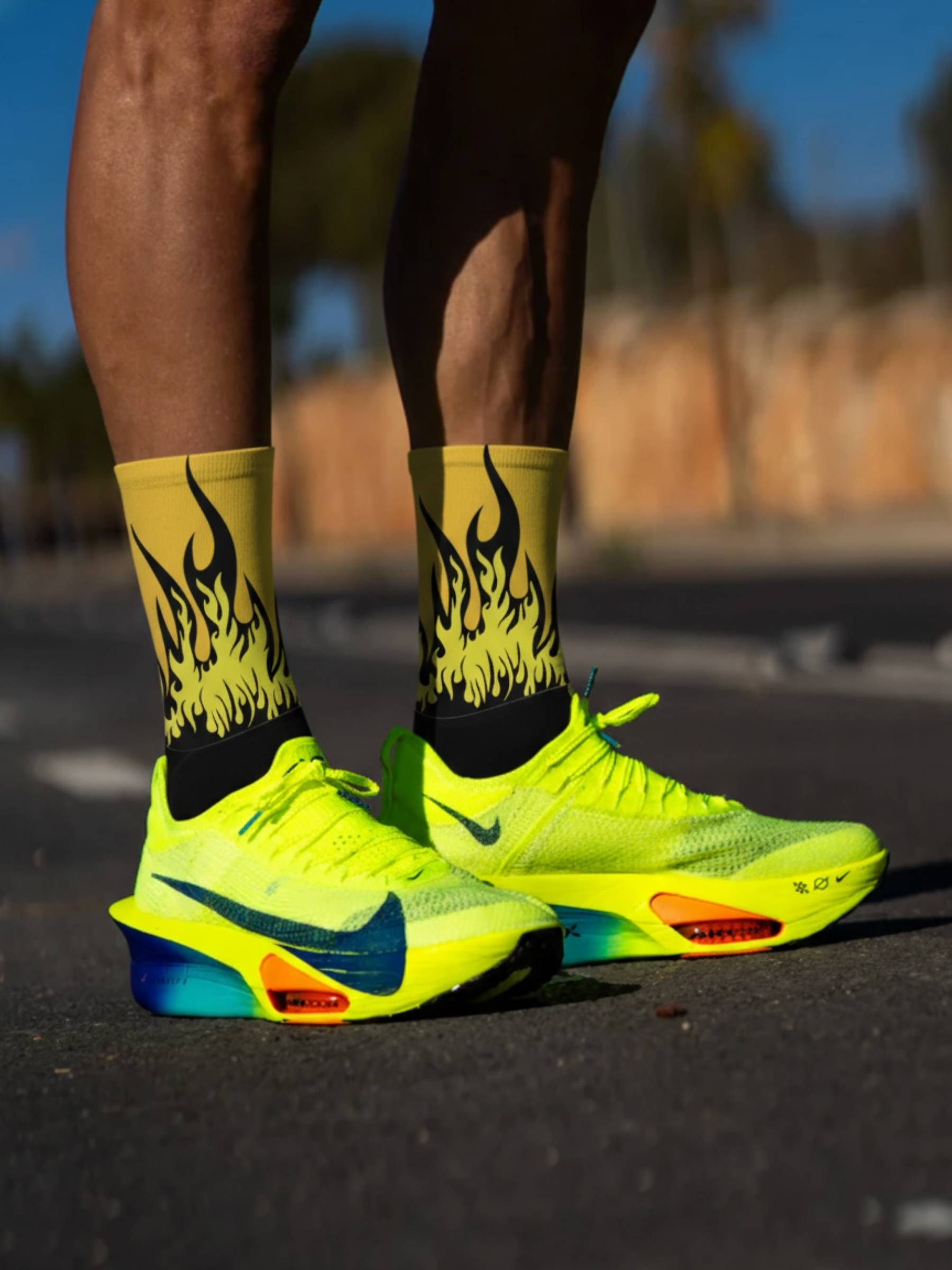 Solar Flames Crew Socks