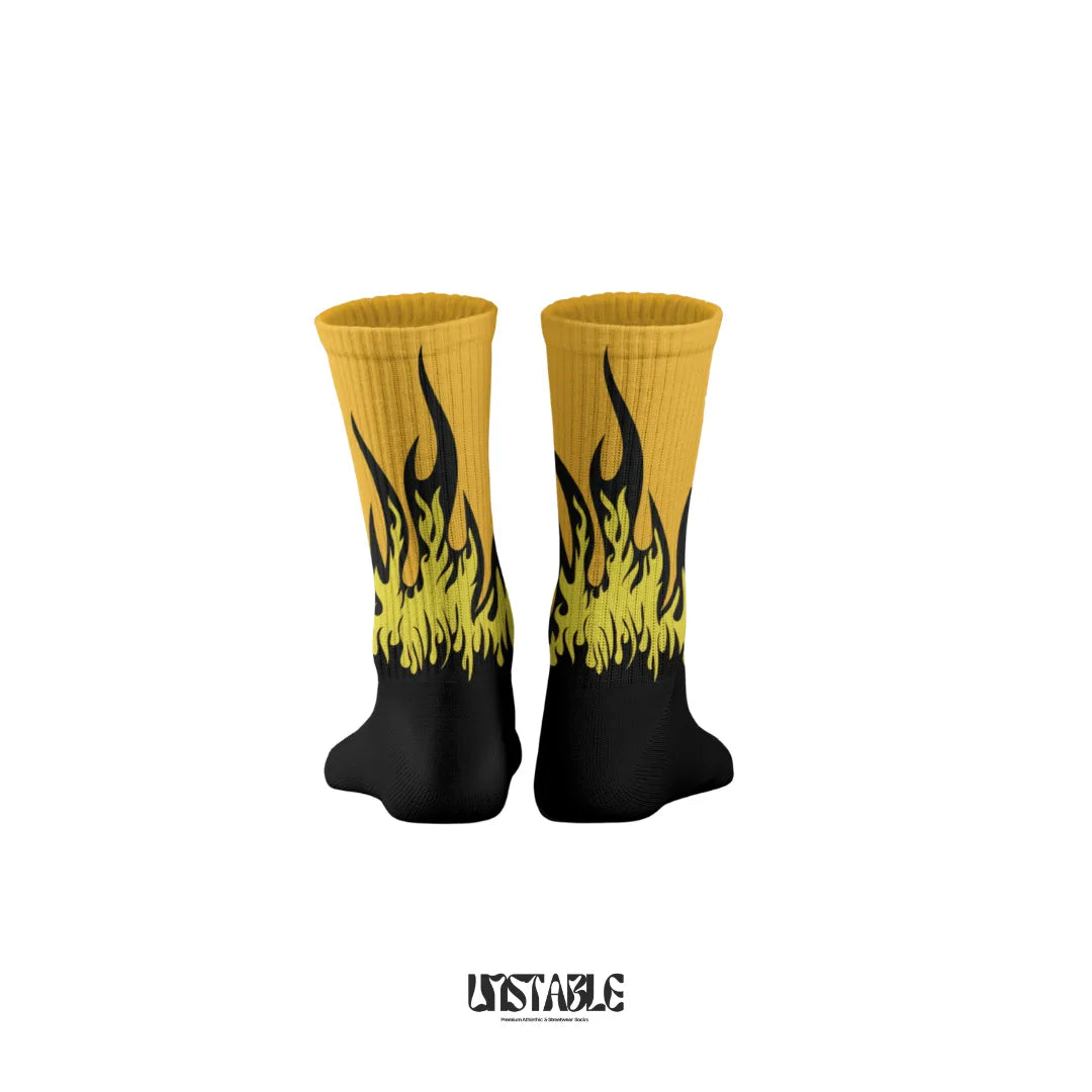 Solar Flames Crew Socks