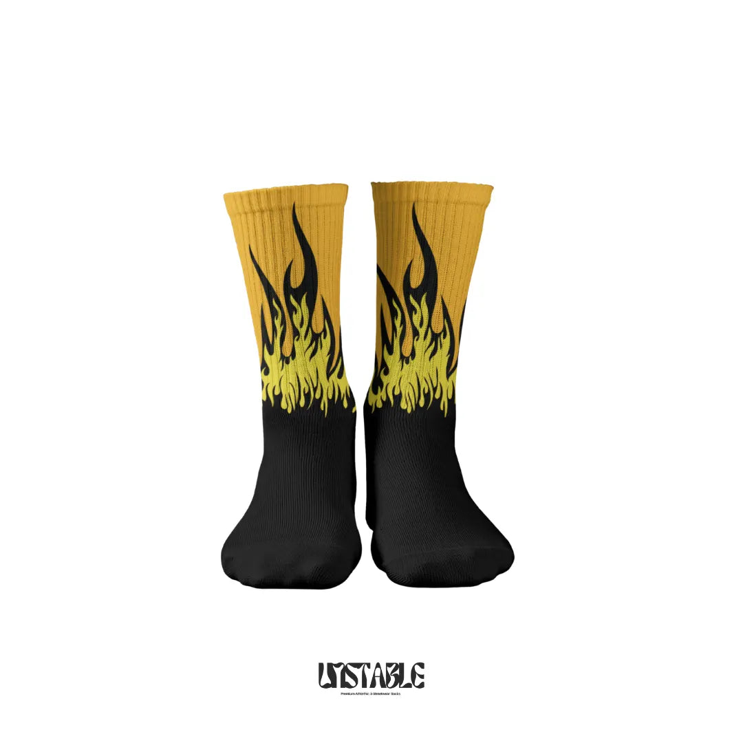 Solar Flames Crew Socks