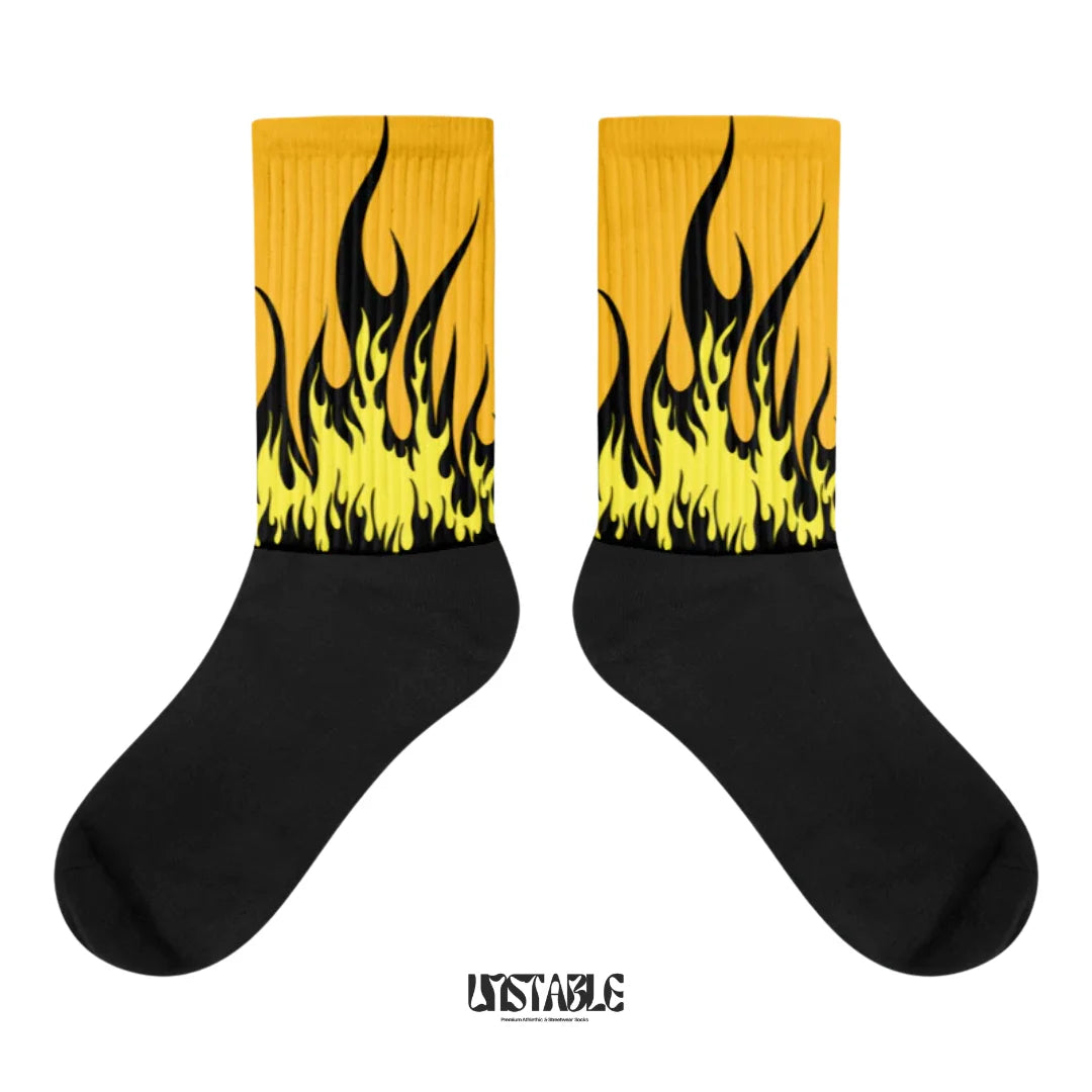 Solar Flames Crew Socks