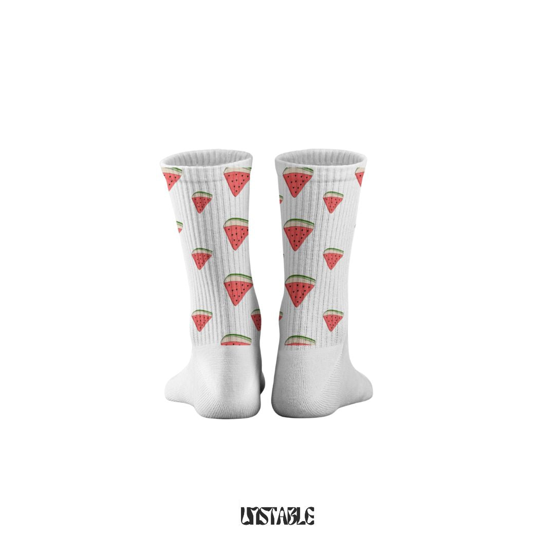 Slice of Summer Crew Socks