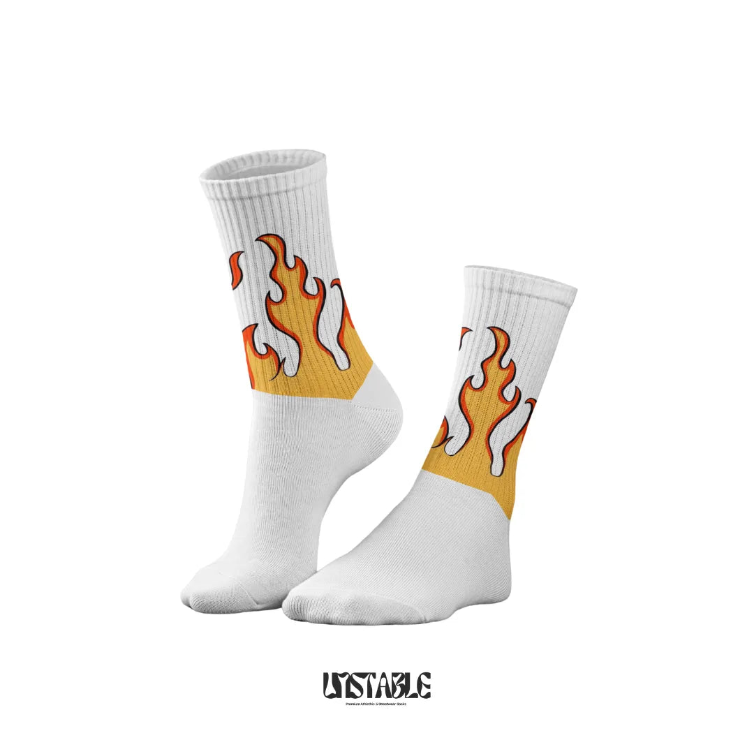 Sunset Flames Crew socks