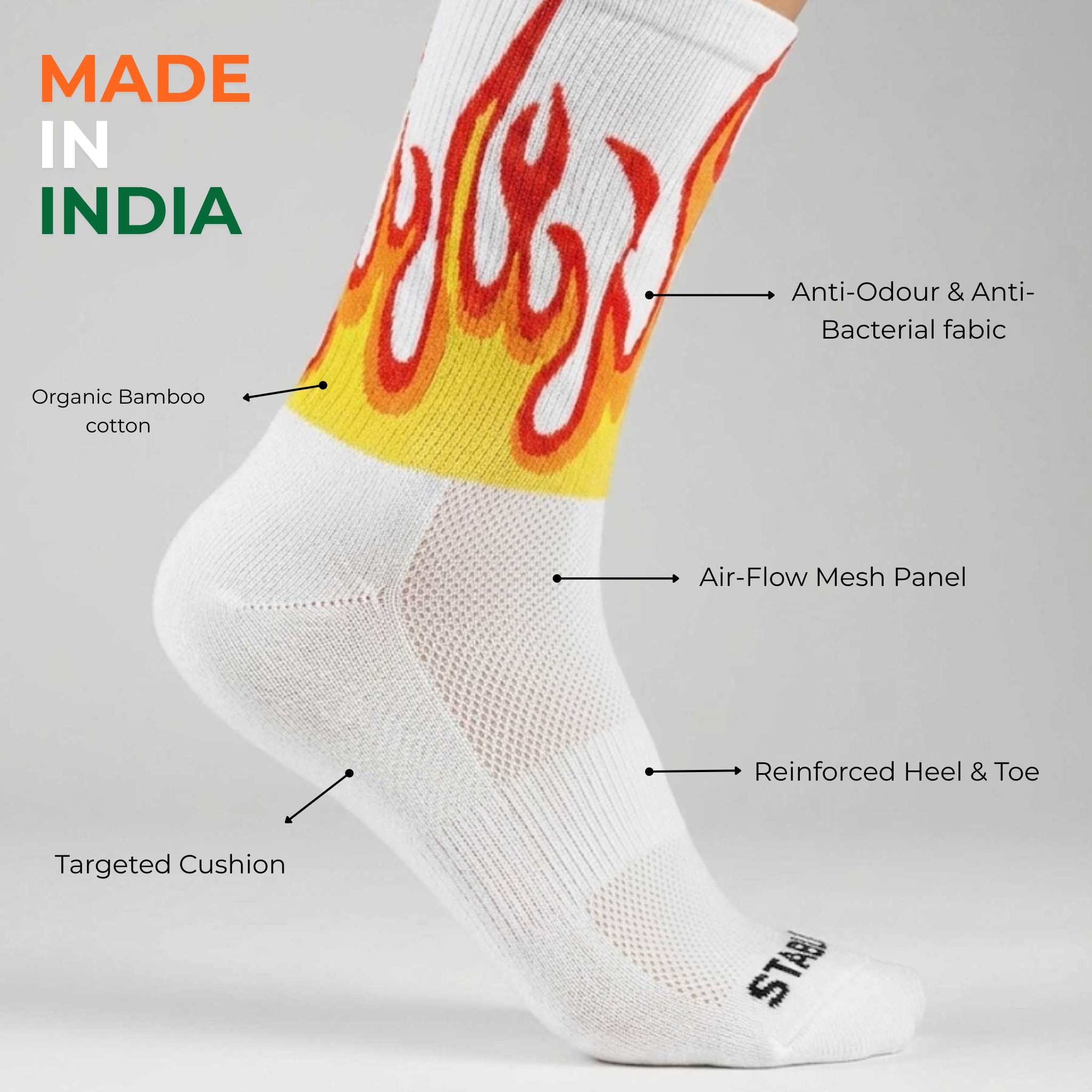 JAB CROSS Crew Socks