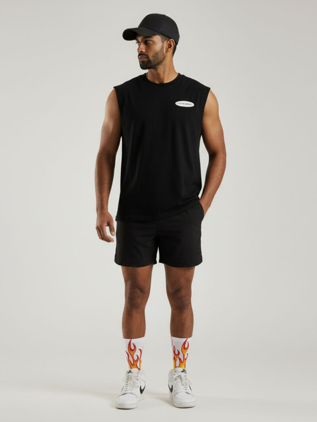 Vintage Flames Crew Socks