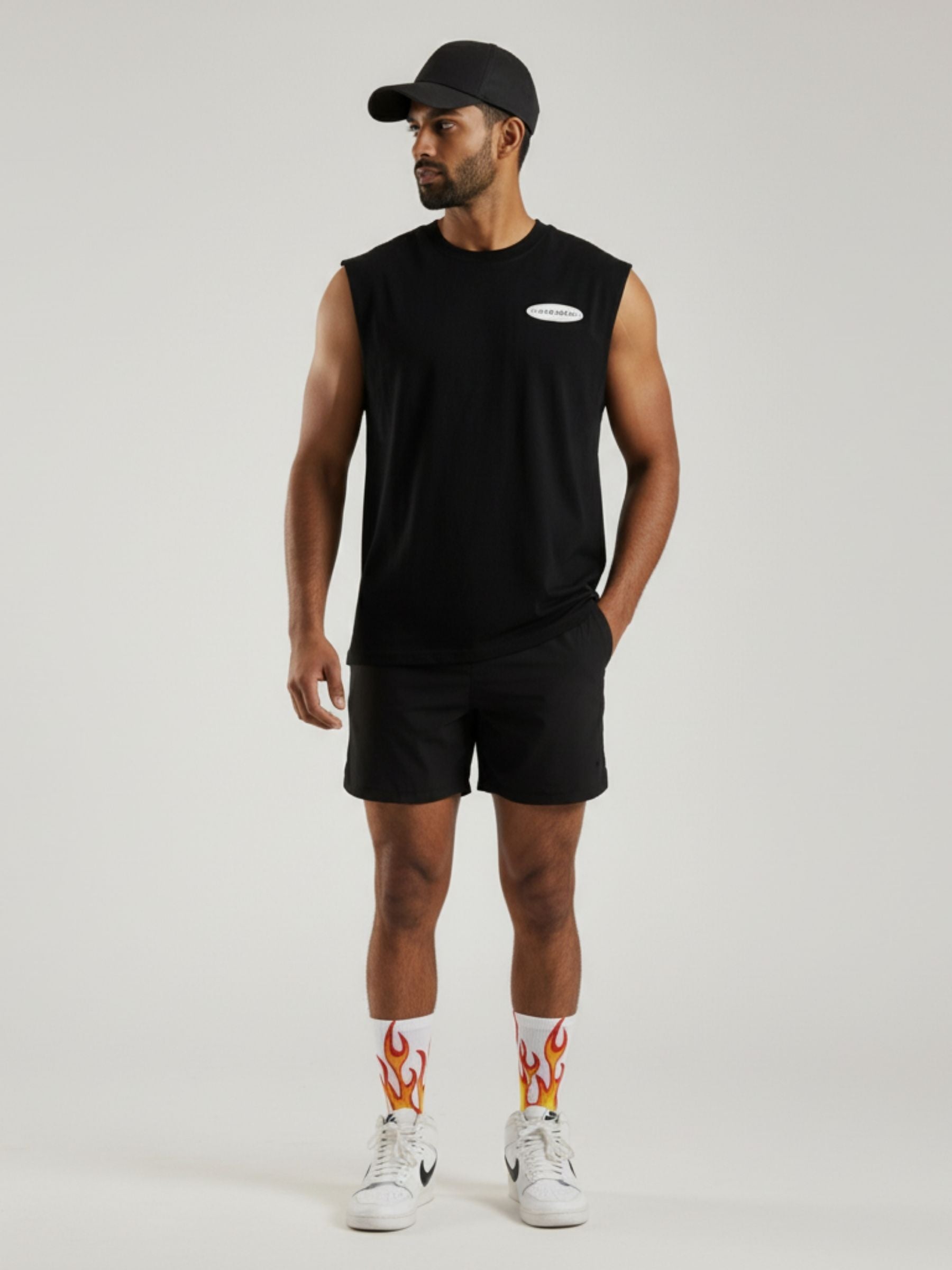 Vintage Flames Crew Socks