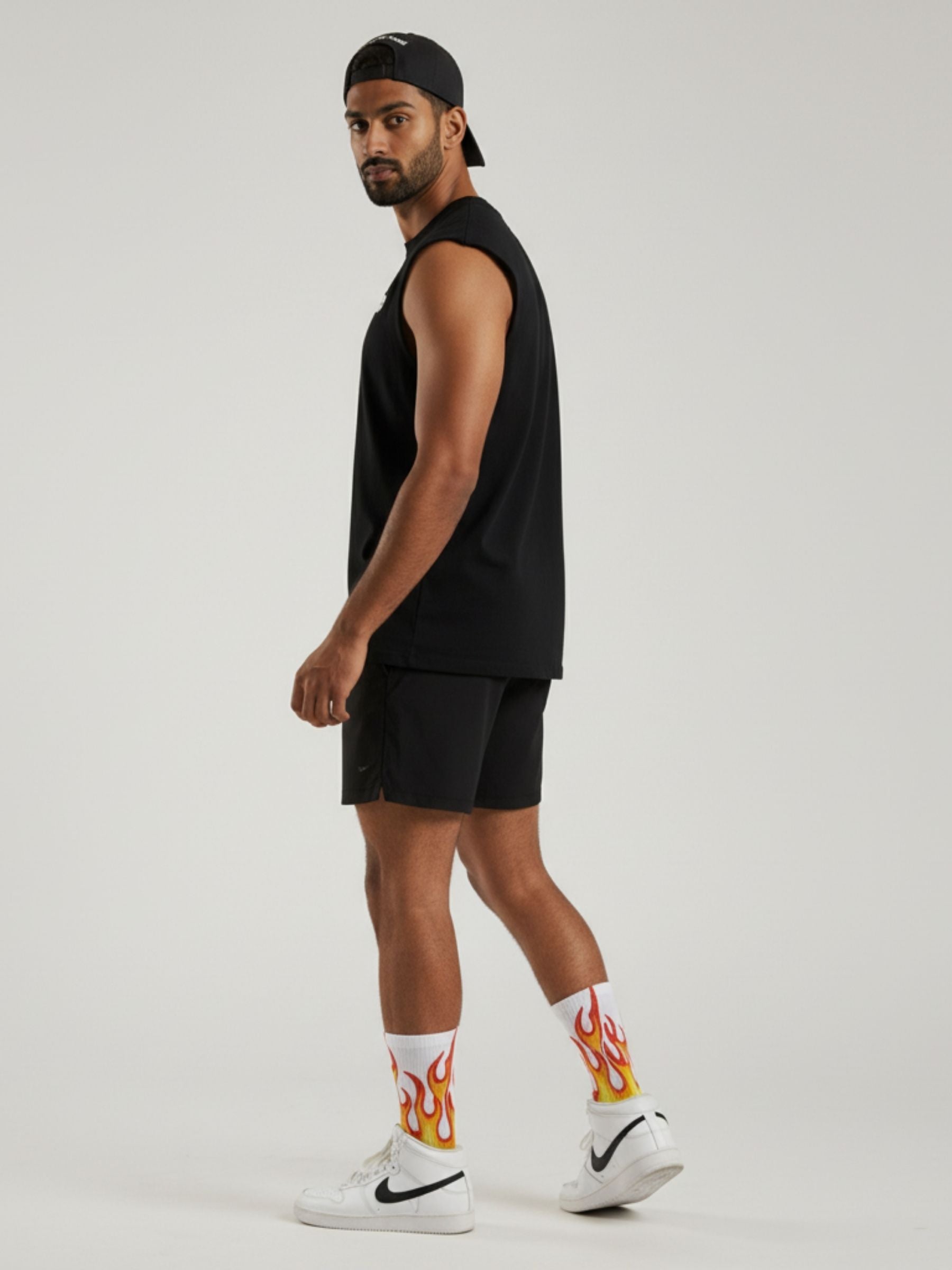 Vintage Flames Crew Socks