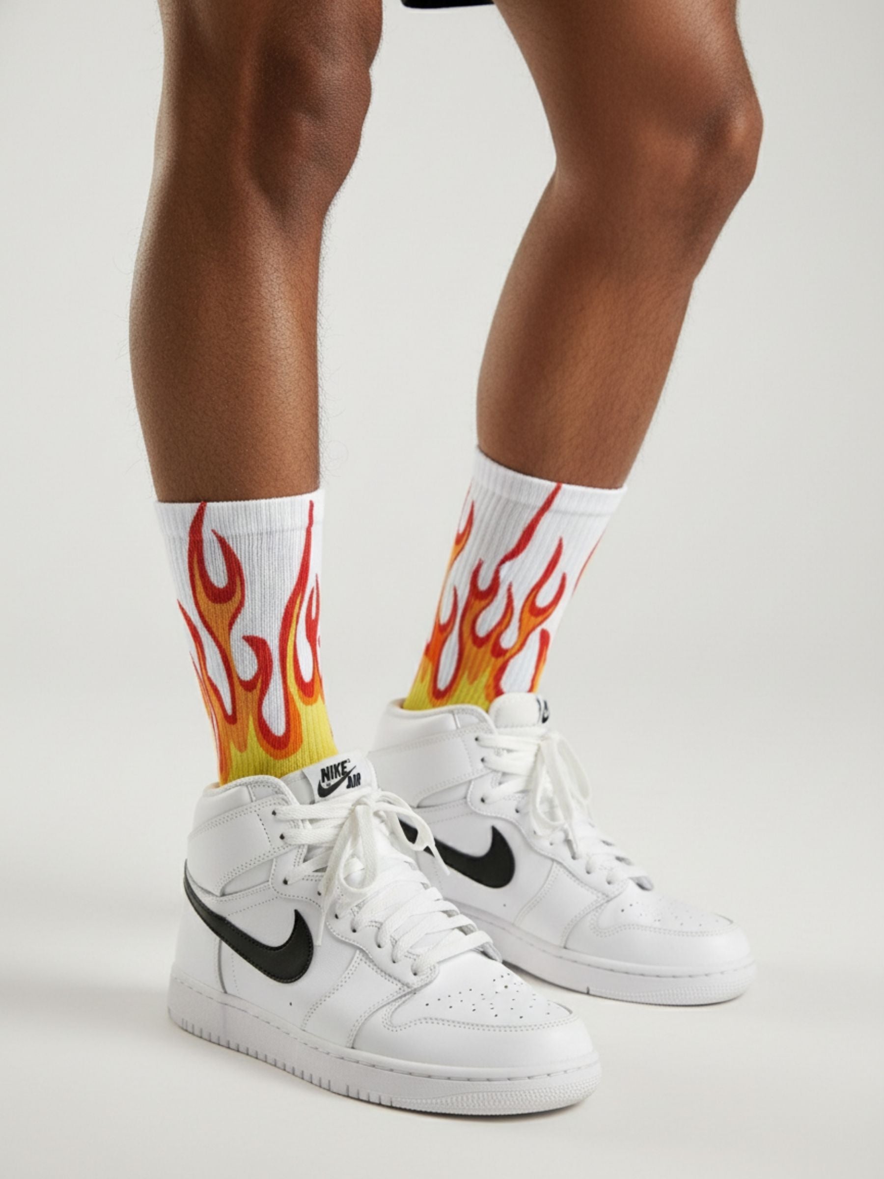 Vintage Flames Crew Socks