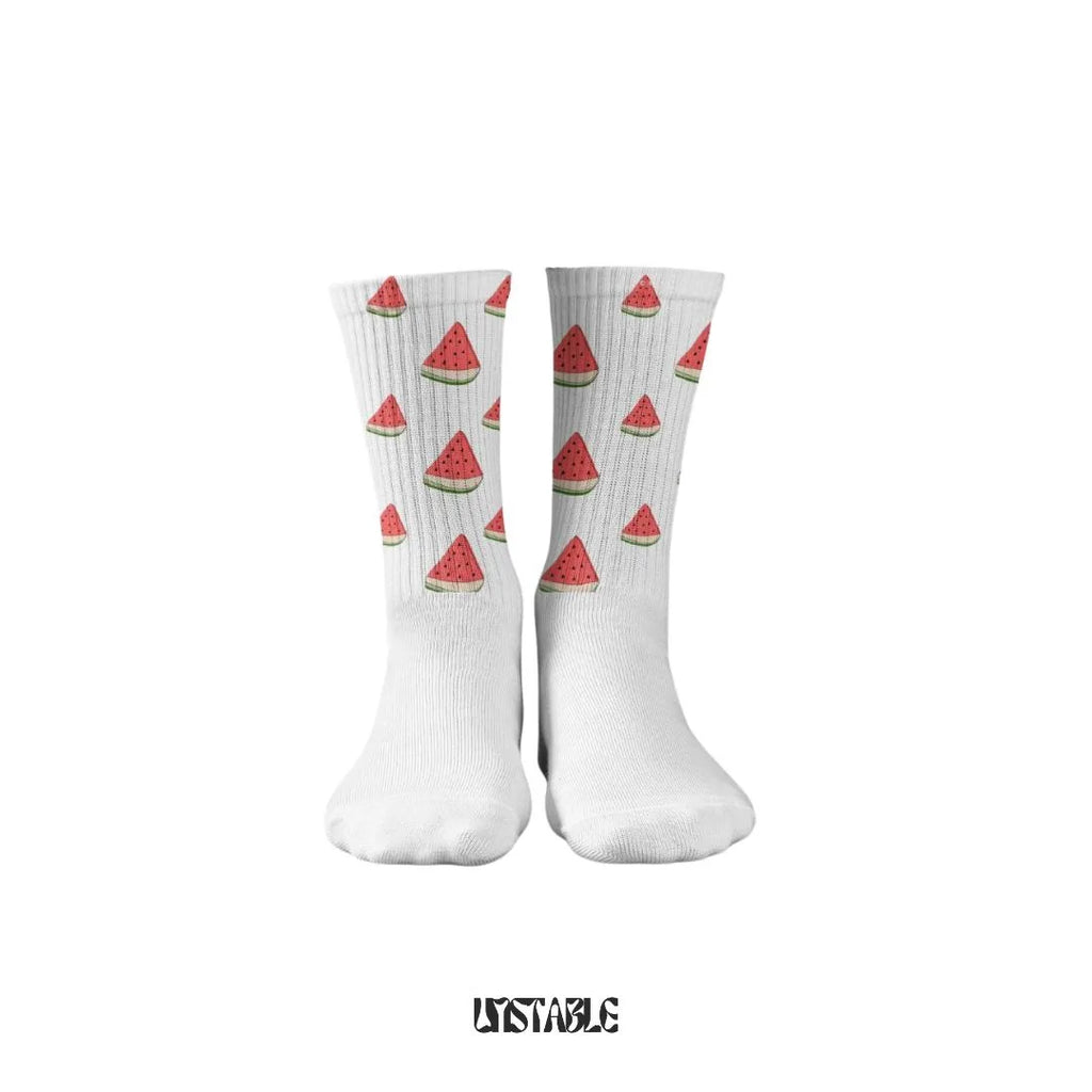 Slice of Summer Crew Socks