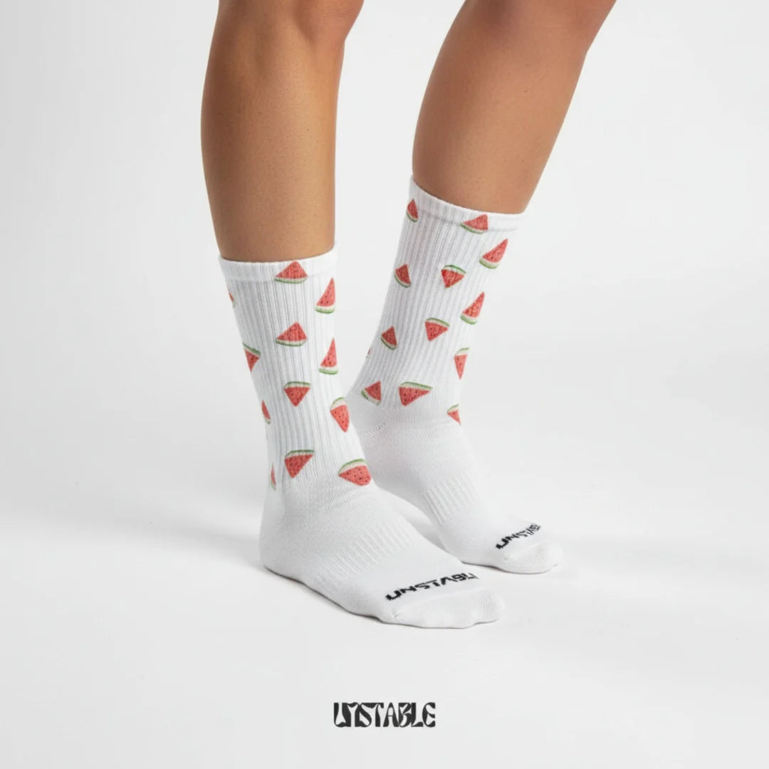 Slice of Summer Crew Socks