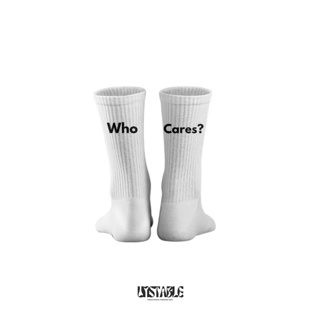 Who Cares Crew Socks