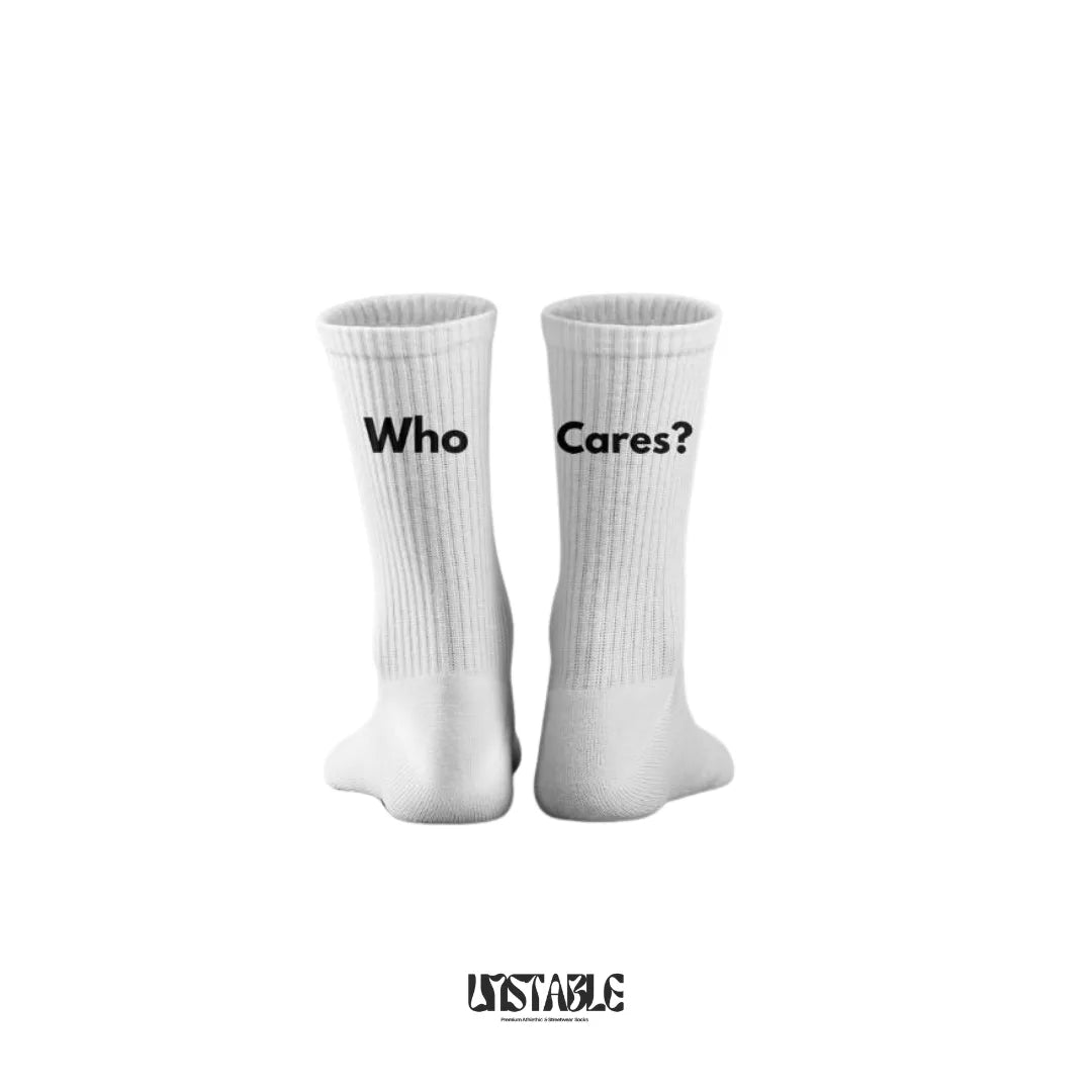 Who Cares Crew Socks